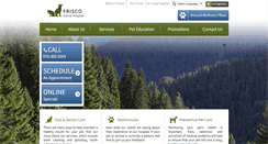 Desktop Screenshot of friscoanimalhospital.com